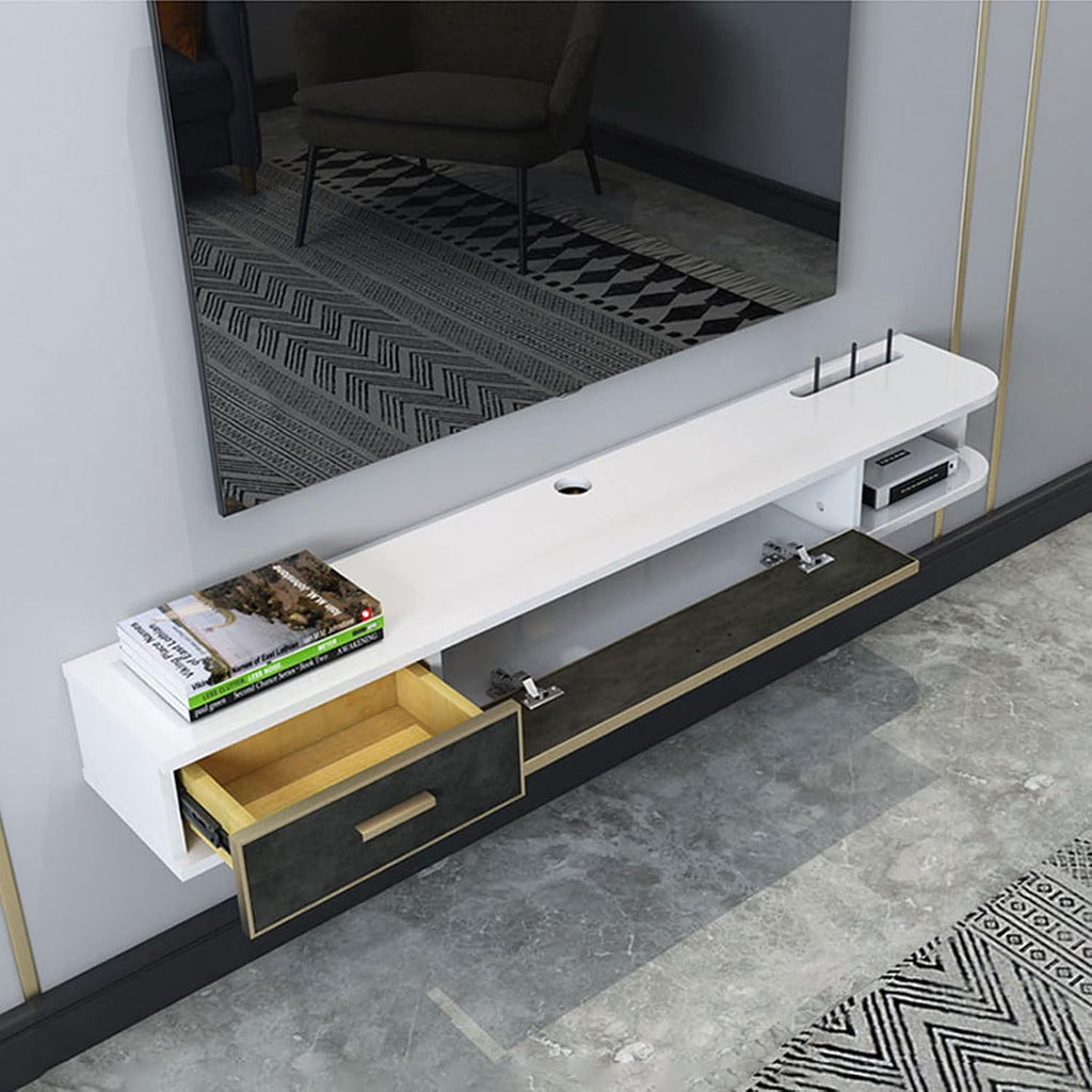 Floating Wall TV Media Shelf
