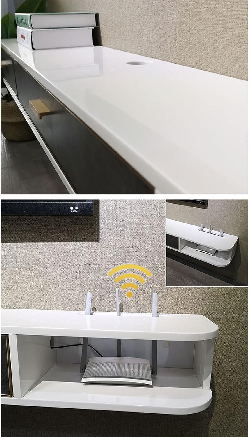 Floating Wall TV Media Shelf