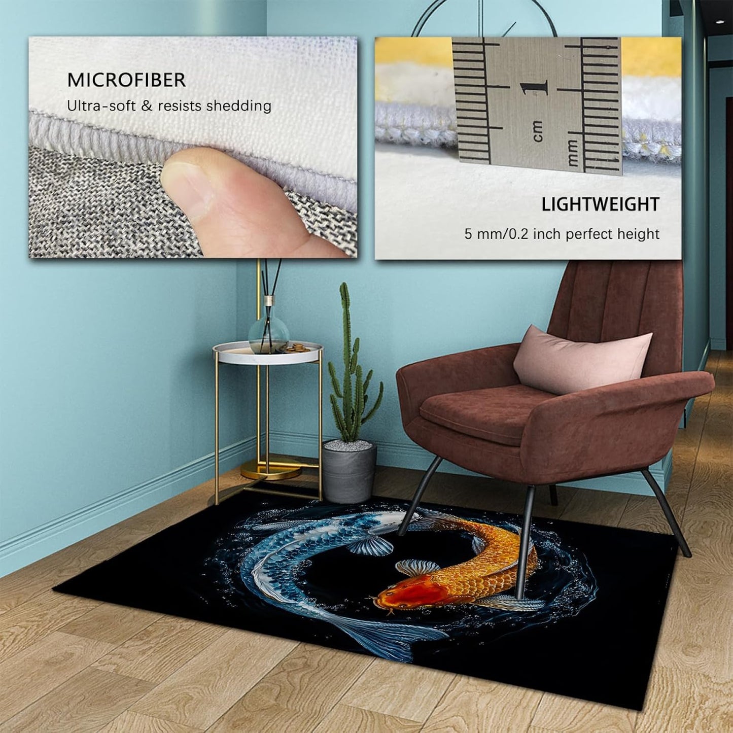 Modern Abstract Area Rug 6x8