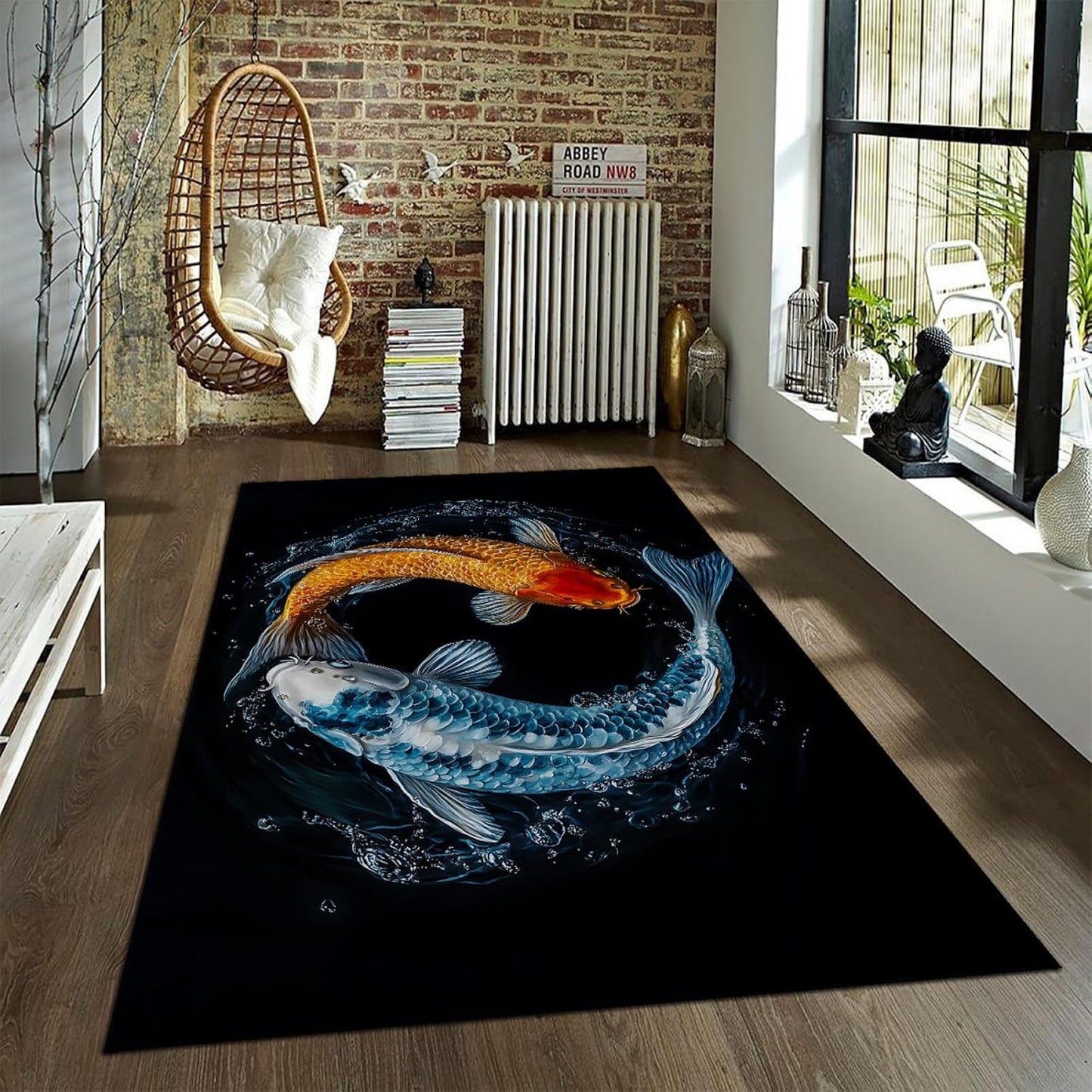 Modern Abstract Area Rug 6x8